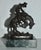 Miniature Frederic Remington Rattlesnake Bronze Sculpture Green Marble Base Mini For Sale - Image 11 of 18