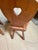 Mid-Century Modern Set of 6 Vintage Alpine Bavarian Heart-Cutout Plank Chairs (Brettstuhl)(Tyrolean) For Sale - Image 3 of 8