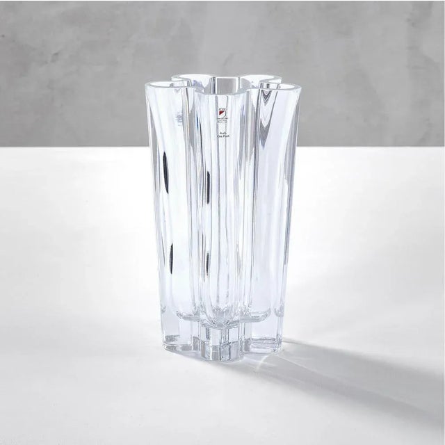 Glass Gerbera Vase in Glass by Gio Ponti, 1980s For Sale - Image 7 of 7