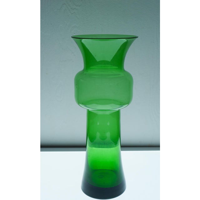 Large Green Tang-Li Vase by Morales Schildt for Kosta For Sale - Image 14 of 17