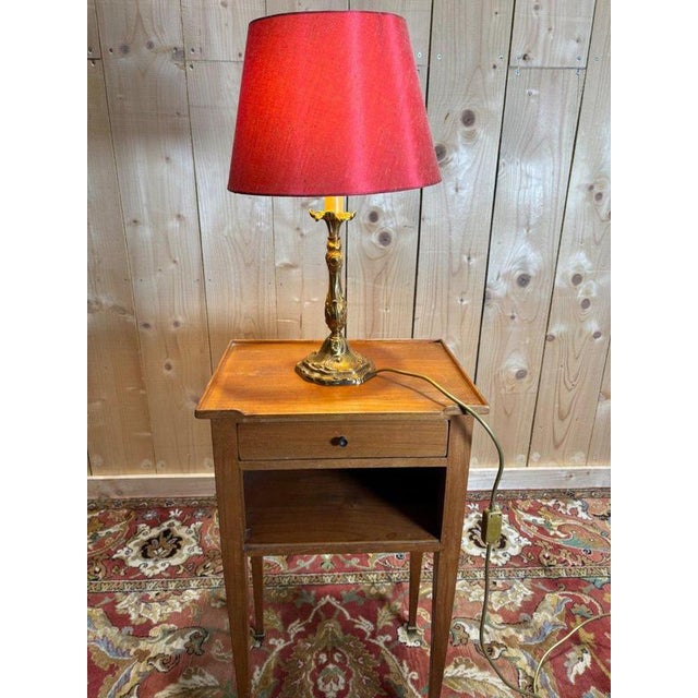 Wood Louis XV Bronze Table Lamps, Set of 3 For Sale - Image 7 of 13