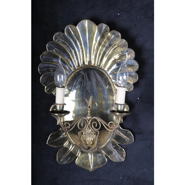 Antique 20th Century Brass Shell-Shaped Wall Sconces, Set of 2 For Sale - Image 4 of 18