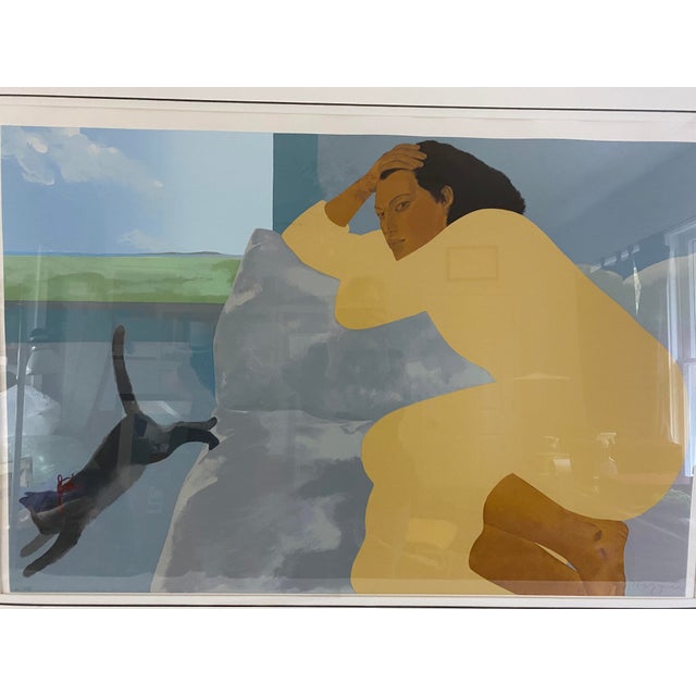 1985 Pegge Hopper Signed "Grey Popoki" Serigraph Chairish