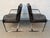 Metal Mid 20th Century Leather and Chrome Armchairs Attributed to Rudolf Glatzel for Walter Knoll For Sale - Image 7 of 18