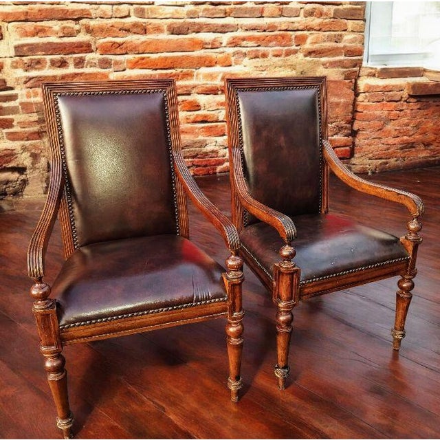 1960s 1960s Stunning Pair of Classic Leather Armchairs For Sale - Image 5 of 10