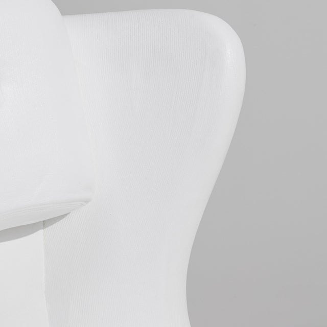 20th Century Czech Kelo Swivel Armchair White Cream For Sale - Image 4 of 15