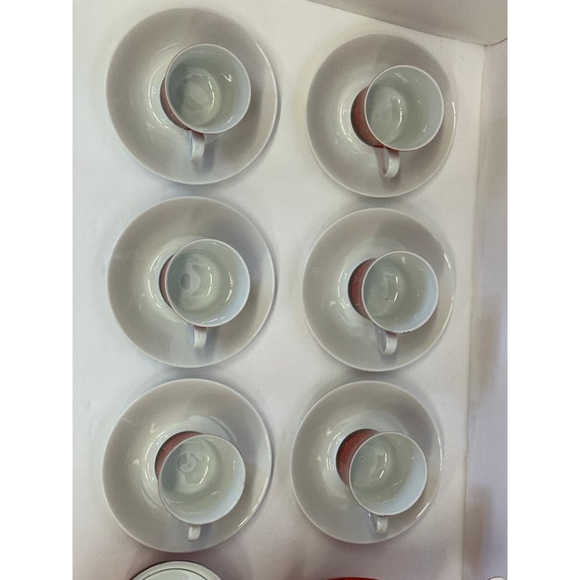 Mediterranean 1960s Porcelanas Bidasoa for Block Collection: Demitasse Coffee/Espresso Set With España Flamenco Pattern - 17 Pieces For Sale - Image 3 of 12