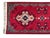 Long Rectangular Red Geometric Medallion Graphic Wool Rug Carpet Runner For Sale In San Francisco - Image 6 of 13