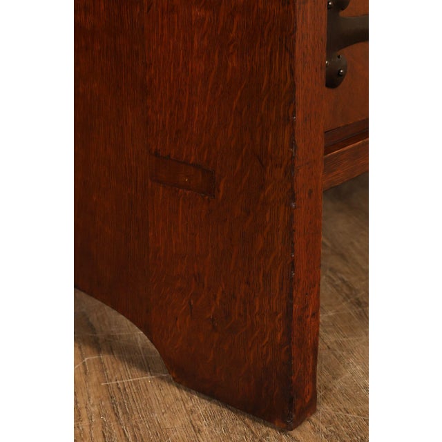 Early Gustav Stickley Arts And Crafts Oak Sideboard Buffet For Sale - Image 17 of 18