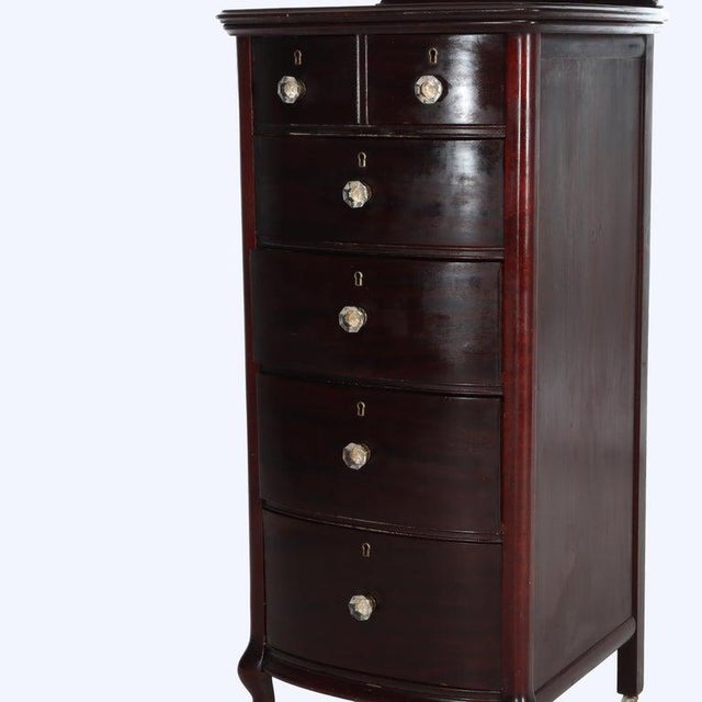R. J. Horner & Co. 1920s Rj Horner Mahogany 6 Drawer Lingerie Chest With Graduated Drawers, Attributed For Sale - Image 4 of 8