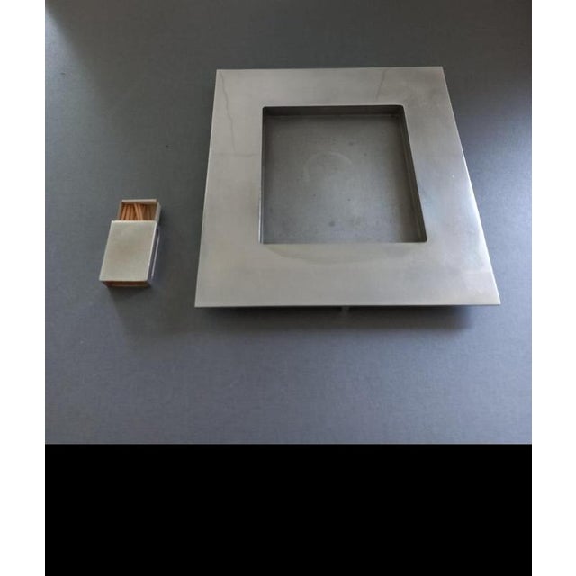 Cast aluminium ashtray by Ettore Sottsass for Il Sestante, 1962 25 x 25 x 3 cm