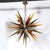 Modernist Mixed Hand-Blown Murano Glass Spike Form Sputnik Chandelier W/ Brass For Sale - Image 4 of 18