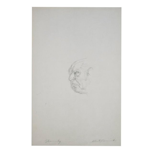 Giacometti, Head of Igor Stravinsky, 1963, Lithograph For Sale - Image 9 of 9