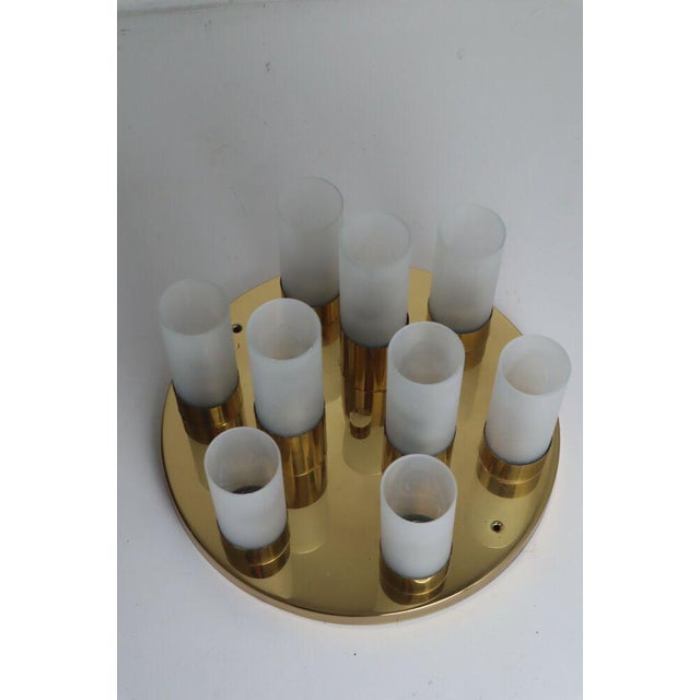 Space Age Sputnik Ceiling Light in Gold Brass, 1970s-1990s For Sale - Image 6 of 9