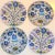 2020s Enamaled Tin Iznik Plates - Set of 4 For Sale - Image 5 of 5