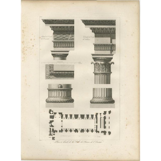 This elegant pair of early 19th-century architectural engravings originates from the rare and influential publication...