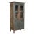 Vintage Indian Painted Teakwood Bookcase/Armoire For Sale