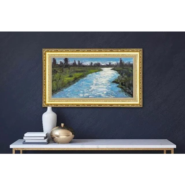 I painted this river with a sparkling diamond like quality from a photo reference I took a few years ago. I wanted to keep...