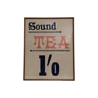 1920 English Tea Advertisement For Sale