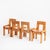 Vintage Pine Chairs attributed to Silvio Coppola for Fratelli Montin, Italy, 1970s, Set of 4 For Sale - Image 4 of 16