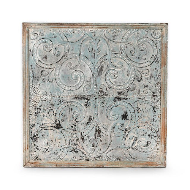 Decorative Plate Made of Patinated Sheet Metal For Sale - Image 4 of 4