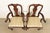 Late 20th Century Henkel Harris Queen Anne Solid Mahogany Armchairs, Pair For Sale - Image 5 of 16