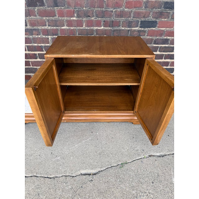 In the Style Roenzo Rutili Possibly Henredon 3 Part Credenza Storage Display Cabinet For Sale - Image 11 of 12