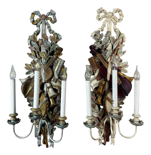 Louis XVI Wall Sconces, 1950s, Set of 2