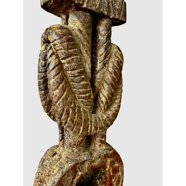 Brown Antique Nepalese Mounted Ghurra- A Set of 8 For Sale - Image 8 of 10