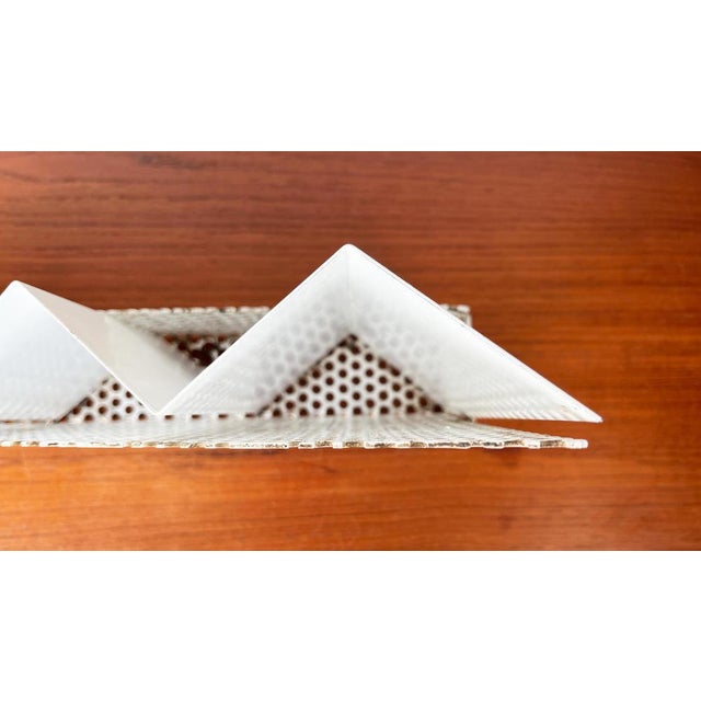 Postmodern Perforated Metal Desk Organizer, 1980s For Sale - Image 11 of 18