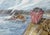 Dramatic depiction of a flood by an unknown artist (20th Century). Flood waters have risen and are rushing through a town,...