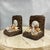 1960’s Faux Bois Ceramic and Shell Encrusted Bookends or Wall Brackets, Signed - a Pair For Sale - Image 10 of 12