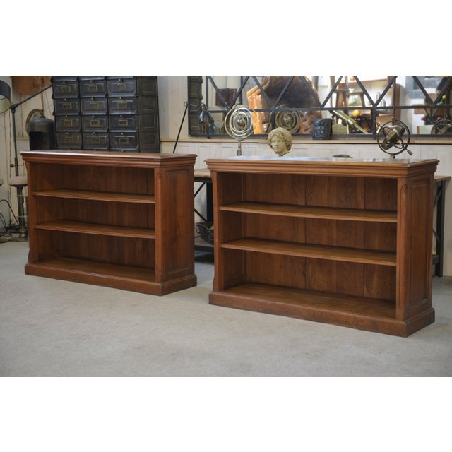 Vintage Oak Bookcases, 1920s, Set of 2 For Sale - Image 16 of 16