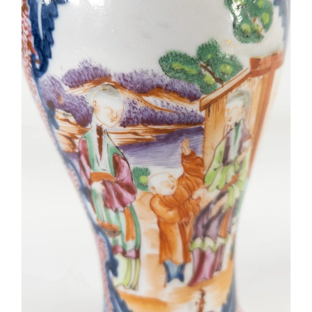 Chinese Export Rose Mandarin Palette Vase For Sale In New York - Image 6 of 13