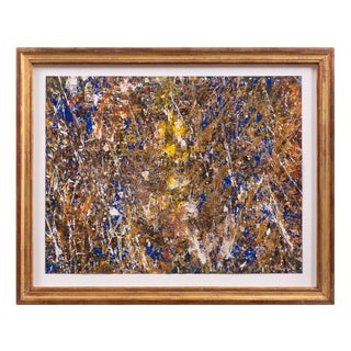 Friedrich Schiemann, Untitled, 1950s, Gouache & Oil on Canvas For Sale