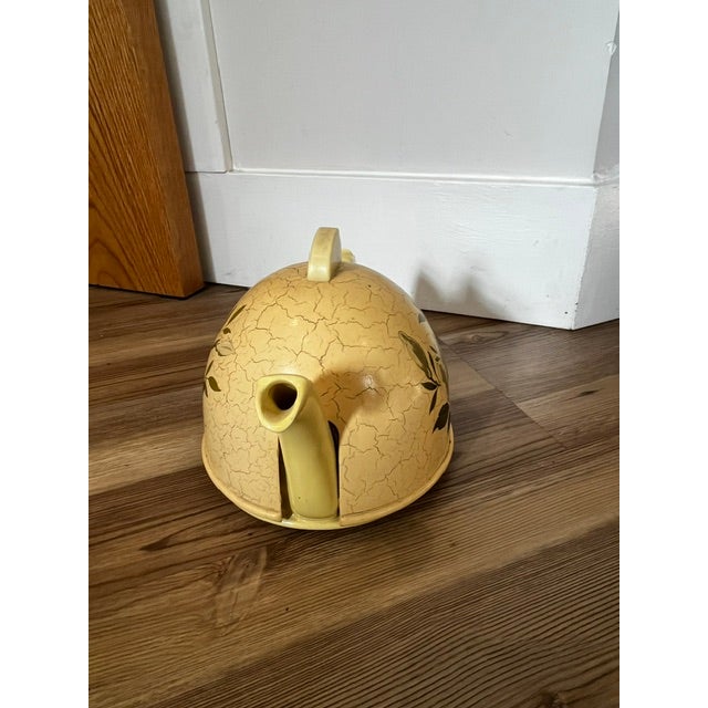 Mid 20th Century Ceramic Teapot With Felt Warmer Insulator Cover For Sale - Image 12 of 16