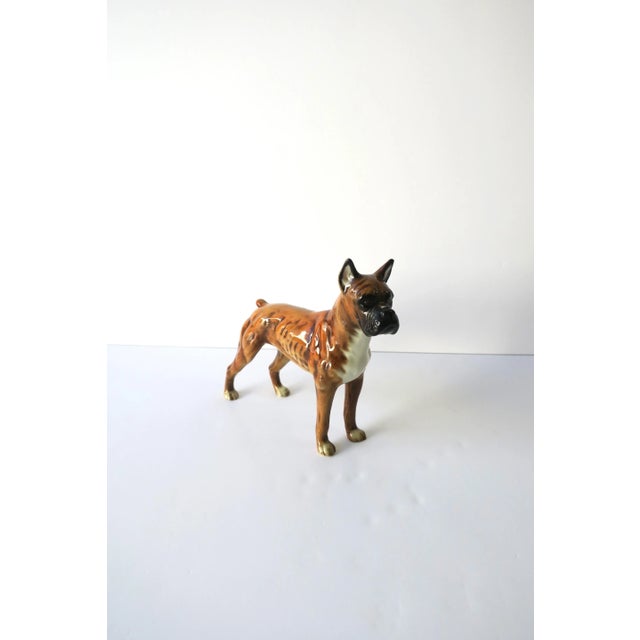 Boxer Dog Porcelain Decorative Object From West Germany, 1968 For Sale - Image 9 of 13