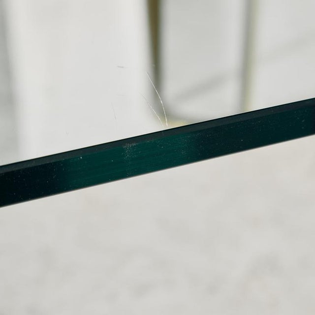 Metal Vintage Brass and Glass Coffee Table, 1970s For Sale - Image 7 of 10