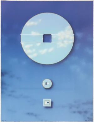 Morning Eye, Beck & Jung (Holger Bäckström and Bo Ljungberg) Lithograph and Collage, Signed, Numbered, Dated, and Titled in Pencil