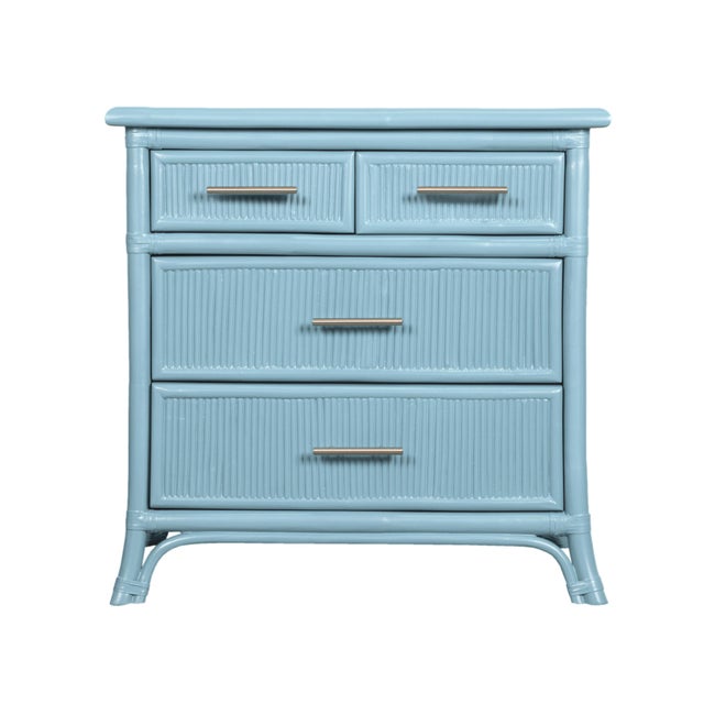 Aruba Four-Drawer Chest - Pool Blue For Sale - Image 10 of 10