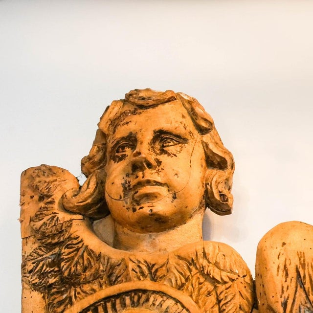 Large Religious Carved Panel, 17th Century, Oak Wood For Sale - Image 9 of 11