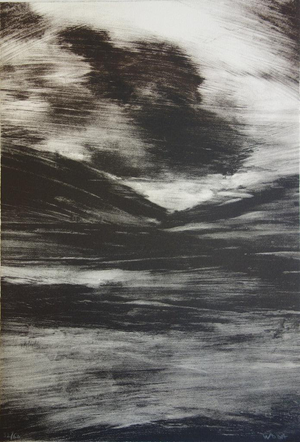 Albert Woda, Tempête, Lithograph