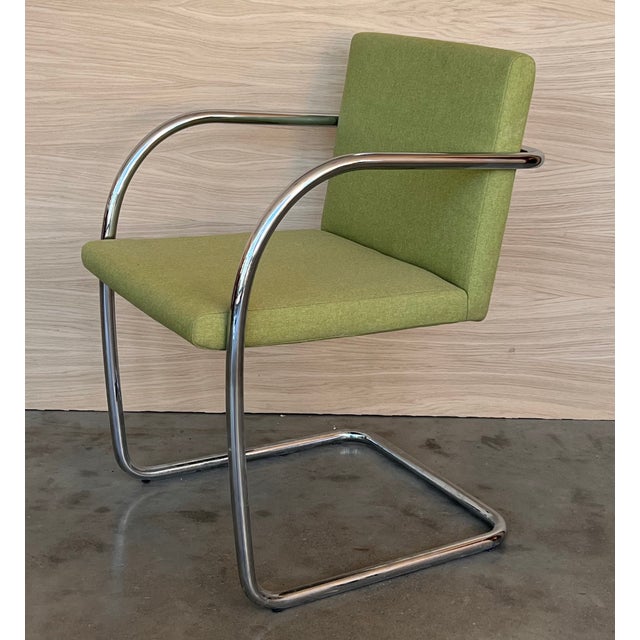 Set of Six Mies Van Der Rohe Tubular Brno Chairs by Knoll For Sale - Image 4 of 12