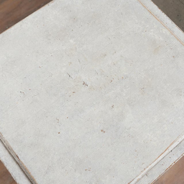 Wood Pair of 19th Century Swedish Gustavian White Painted Cabinets Nightstands For Sale - Image 7 of 17