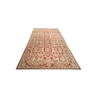 Vintage 13 Ft. Traditional Hand Made Knotted Wide Runner Rug - 6′ × 13′5″ - Size Cat. 6x9 For Sale