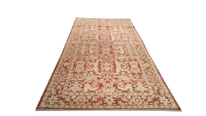 Vintage 13 Ft. Traditional Hand Made Knotted Wide Runner Rug - 6′ × 13′5″ - Size Cat. 6x9