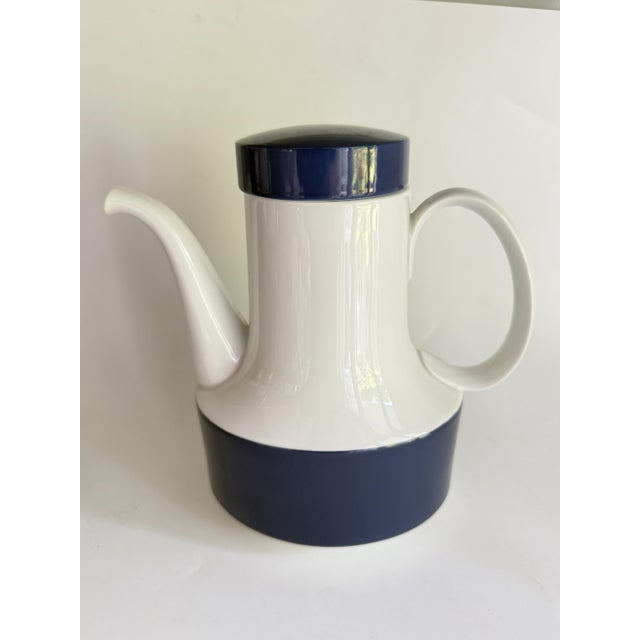 1980s Composition Blue Coffee Pot by Tapio Wirkkala for Rosenthal Studio Line, Germany, 1985 For Sale - Image 5 of 5