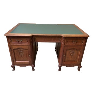 Antique Art Nouveau Double-Sided Desk, 1910 For Sale