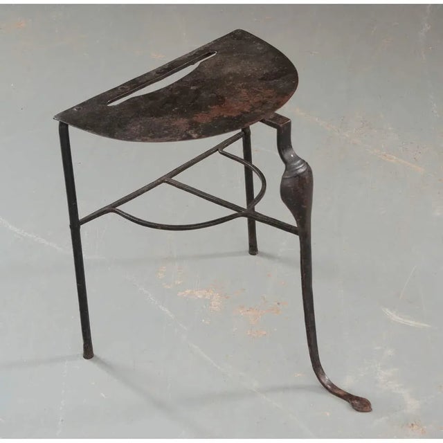 19th Century English 19th Century Hand-Forged Iron Fireplace Trivet For Sale - Image 5 of 6