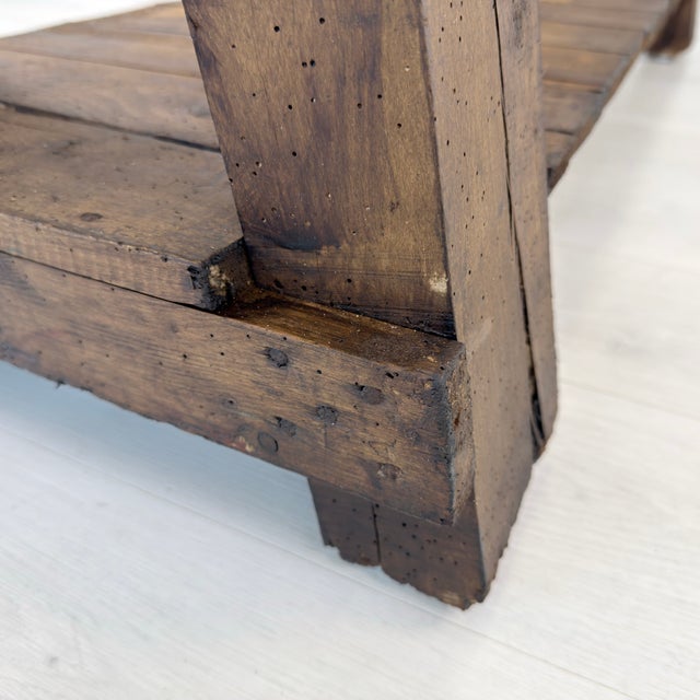 Vintage Carpenters Work Table For Sale - Image 13 of 15